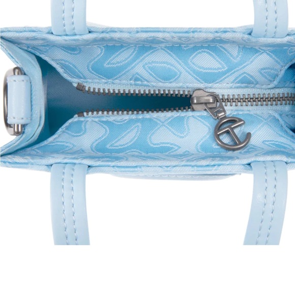 Telfar NWT Monogram Jacquard Small pool blue crossbody/shoulder bag! - Picture 2 of 6